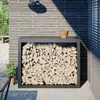 vidaXL Rastrelliera per legna da ardere antracite 100x40x80 Anteprima dell’immagine prodotto 2