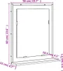 vidaXL Koupelnové zrcadlo s poličkou Grey Sonoma 50x12x60 Náhled obrázku produktu 8