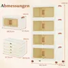 COSTWAY 280L Boîtes de rangement pliables avec couvercles, Voir les images du produit 2