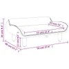 Kindersofa Braun 70x40x24 cm Stoff Produktbild-Vorschau 7