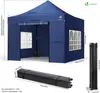 VOUNOT® Pavillon 3x3m, Wasserdichter Faltpavillon, Faltbar Produktbild-Vorschau 7