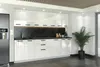 ULWEHOME Küchenzeile 260 cm Weiß Hochglanz, Küchenmöbel-Set Produktbild-Vorschau 4