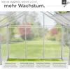 Gewächshaus 7,7 m³ 185 x 250 x 195 cm Produktbild-Vorschau 3