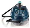 A teal and transparent portable steam cleaner is shown from a front-diagonal angle against a white background. Anteprima dell’immagine prodotto