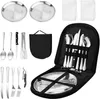 Reisebesteck Camping Besteck, 13-Teilig Edelstahl Outdoor Produktbild-Vorschau 1