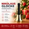 1x Weihnachtsglocke Nikolausglocke, Gold Glocke - Produktbild-Vorschau 2