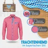 Chemise pour pantalon de cuir, rouge-bleu à carreaux, Voir les images du produit 6