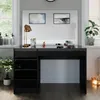 Schminktisch Vicco Sherry Schwarz/Gold 120 cm mit Spiegel, Produktbild-Vorschau 5