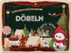 vianmo Blechschild 30x40 cm Weihnachtsgrüße aus Döbeln Produktbild-Vorschau 1