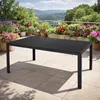 Alu Nonwood Gartentisch Esstisch Outdoortisch anthrazit 180x90cm Produktbild-Vorschau
