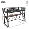 Flieks Etagenbett 90x200cm mit Schreibtisch, Jugendbett Produktbild-Vorschau 7