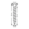 SPAX® 0191010300305 SPAX® Universalschrauben T10 Senkkopf Anteprima dell’immagine prodotto 30