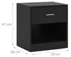 Relaxdays, juego de 2 mesitas de noche, con cajón y Vista previa de la imagen del producto 4