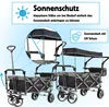 IMLEX Bollerwagen faltbar mit Dach IM-4268 Schwarz | Hohe Produktbild-Vorschau 6