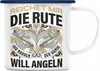 Trendation - Angler Emaille Tasse Geschenk Männer Spruch Produktbild-Vorschau 1