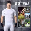 Herren Sportshirts Lang Kurzarm  Kompressions T Shirts Produktbild-Vorschau 5