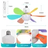 Tichý stropní ventilátor s osvětlením E27 40W, stropní Náhled obrázku produktu 8