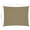 Tenda da sole in tessuto Oxford rettangolare 2,5x4 m Beige Anteprima dell’immagine prodotto 6