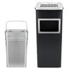 2 in 1 Standaschenbecher mit Mülleimer, Stahl, 60cm, 35L, Produktbild-Vorschau 6