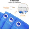 Sprchový záves 200x200cm Sea Blue kúpeľňa 12 krúžkov tlmič Náhľad obrázku produktu 5