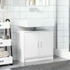 vidaXL Waschbeckenunterschrank Weiß 63x29x55 cm Produktbild-Vorschau 3