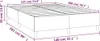 vidaXL Box spring bed frame grey 140x200 cm Imitace kůže Náhled obrázku produktu 7