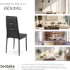 Lot de chaises avec strass - noir, Lot de 6 Voir les images du produit 7
