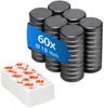 Magnety ECENCE na magnetickú tabuľu 60 kusov, feritový Náhľad obrázku produktu 9
