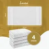 Zestaw 4 ręczników kąpielowych Lavea® 50x100 cm - Elena, Podgląd zdjęcia produktu 7