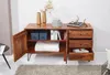 FineBuy Sideboard Sheesham Massivholz 145 cm 2 Türen & 3 Produktbild-Vorschau 2