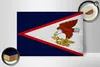 Holzschild Flagge 30x20cm Flag of American Samoa Vintage Produktbild-Vorschau 2