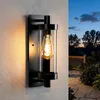 ZMH LED vintage buitenwandlamp, E27, zwart, IP65, Productafbeelding-voorbeeld 1