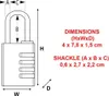 Master Lock Cadenas à code en alu, 40mm, 4 chiffres Voir les images du produit 6