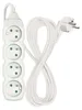 Prodlužovací kabel 5 m / 4 zásuvky / bílý / PVC / 1 mm2 Náhled obrázku produktu