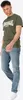 Herren T-Shirt normale Passform FULWOOD Olive/White XL Produktbild-Vorschau 4