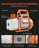 SucceBuy vakuová pumpa 99 l/min HVAC jednostupňová rotační Náhled obrázku produktu 5