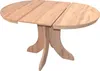 A light brown wooden dining table with a drop-leaf design, shown from a slightly elevated angle against a white background. Produktbild-Vorschau