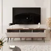 NAVANI TV-Lowboard 160 cm avec façade cannelée Voir les images du produit 2