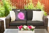 MuchoWow® Outdoor Kissen - Blumen - Aquarell - Rosa - 50x30 Produktbild-Vorschau 5