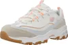 A single white sneaker with pink and light blue accents. Produktbild-Vorschau
