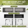 CASARIA® Blumenkasten 2er Set 11 Liter Montagehalterung Produktbild-Vorschau 4