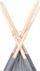 vidaXL Tipi pour enfants avec sac gris peau de pêche Voir les images du produit 5