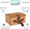 Cesto da picnic in vimini con scomparto termico e Anteprima dell’immagine prodotto 6