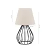 Opviq, AYD - 2519, Tischleuchten, Creme, PVC, 22 x 22 x 36 Produktbild-Vorschau 3