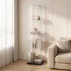 INONEFT Glasvitrine Standvitrine mit LED und Schloss – Produktbild-Vorschau 2