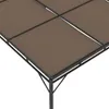 Padiglione da giardino con tenda laterale 4x3x2,25 m Taupe Anteprima dell’immagine prodotto 9