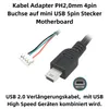 D60 Mini USB auf 4-Pin Motherboard Kabel 50cm PH2.0mm 4-Pin Produktbild-Vorschau 2