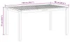 vidaXL Stół ogrodowy 150x90x74 cm z litego drewna Podgląd zdjęcia produktu 7