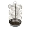Grillrost mit Pfanne für Tandoor – Hochwertiges Produktbild-Vorschau 1
