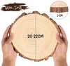 6 Stück 20-22cm Durchmesser Holzscheiben, 2 cm Dick Produktbild-Vorschau 7